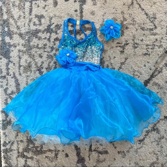 Costume Gallery Blue Sequin Ballet Dance Costume - Picture 2 of 10